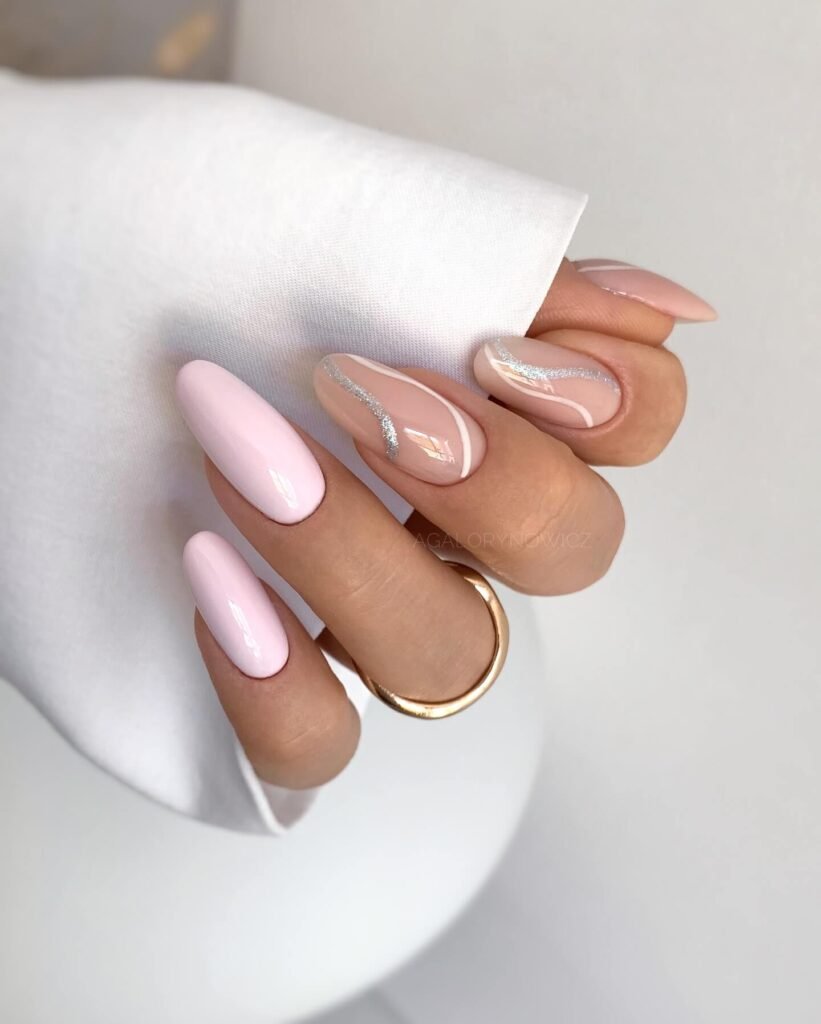 Uñas rosado pastel