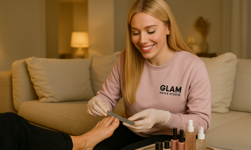 SERVICIO A DOMICILIO EN BARCELONA, UÑAS, MANICURA, PEDICURA